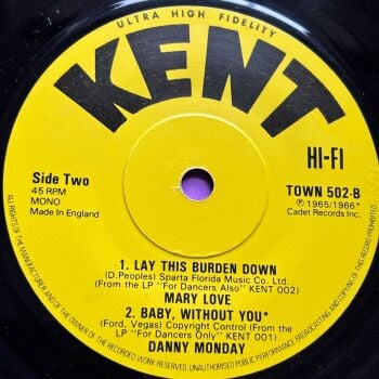 Mary Love-Lay this burden down + 2 -Kent R E+