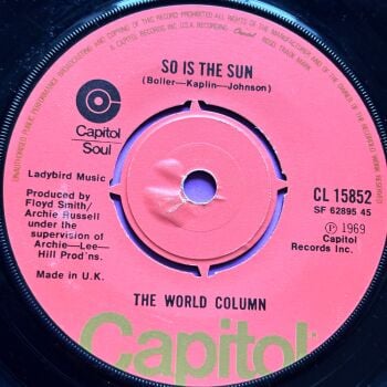 World Column-So is the sun-Capitol R vg+
