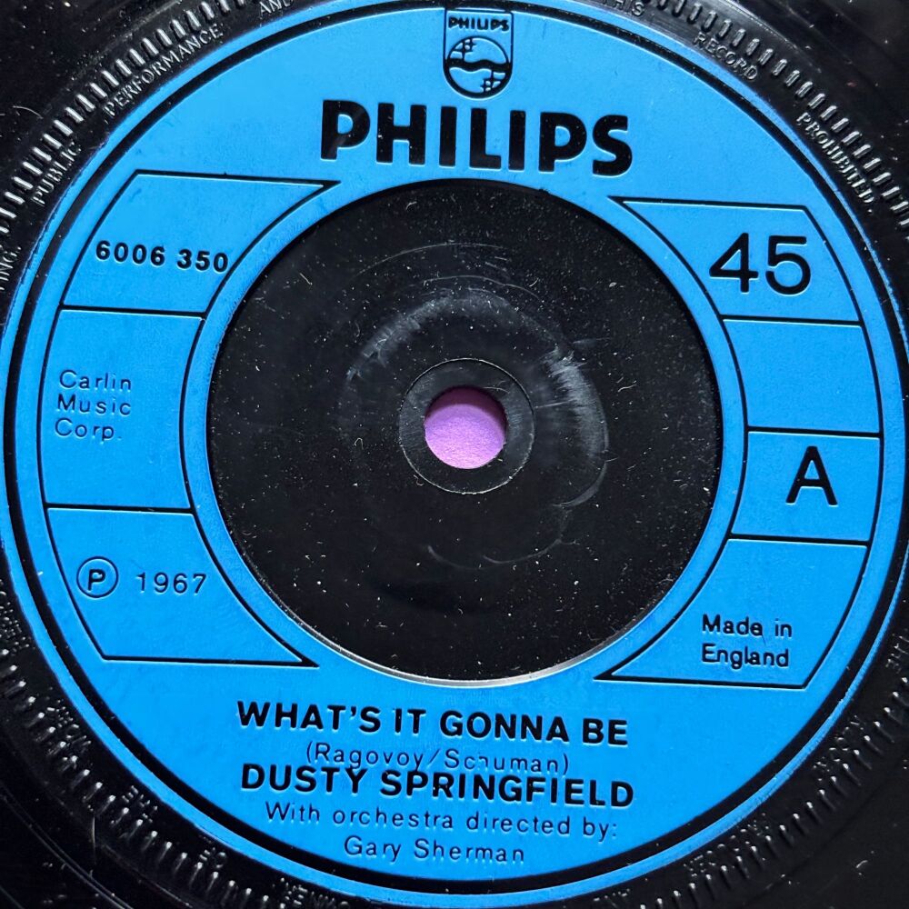 Dusty Springfield-What's it gonna be-UK Philips E+