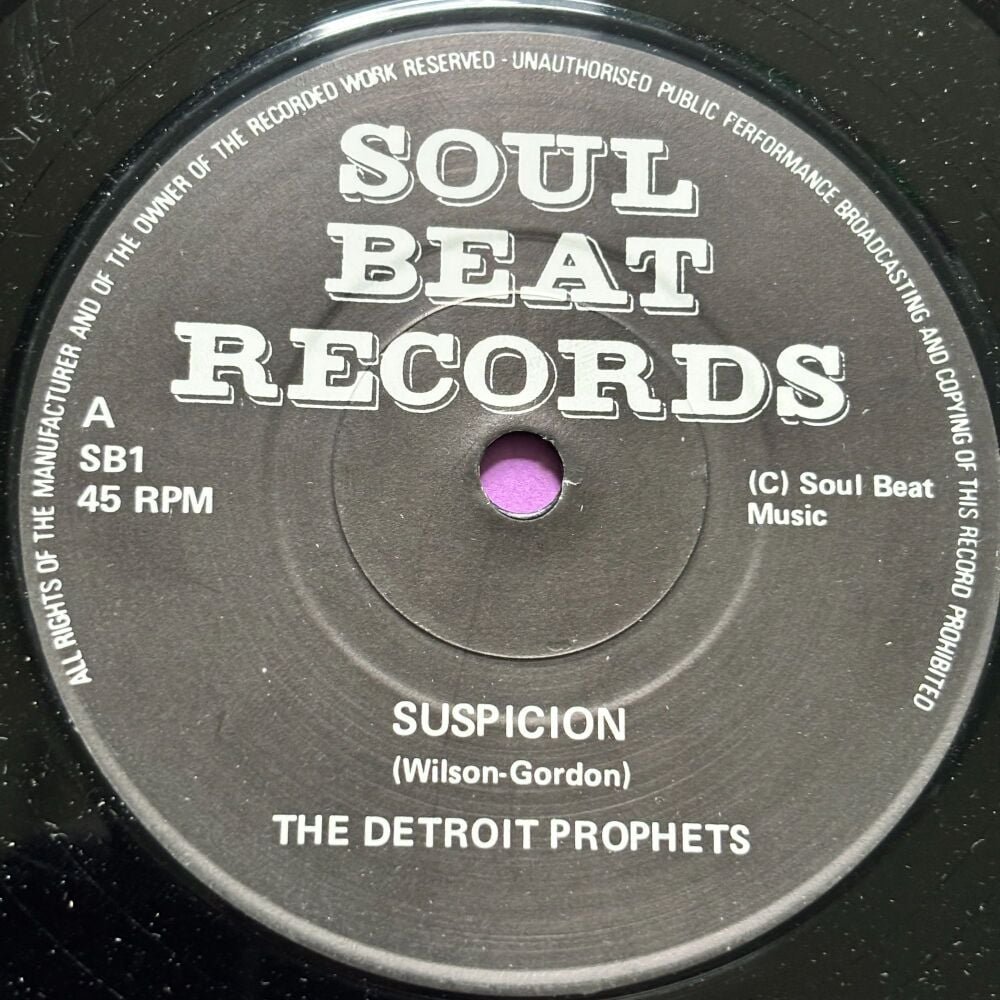 Detroit Prophets-Suspicion/ Eddie Holman-When I'm not wanted-Soul Beat E+