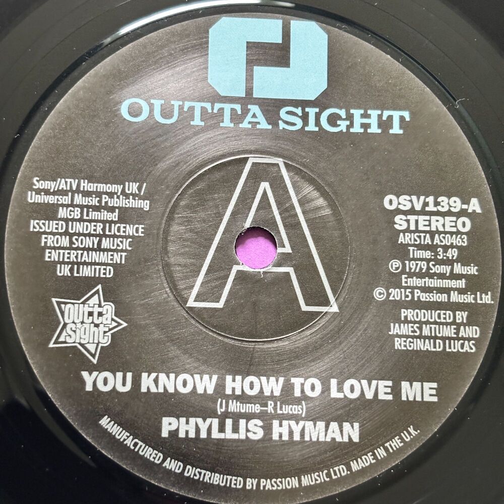Phyllis Hyman-You know how to love me-Outta Sight M-