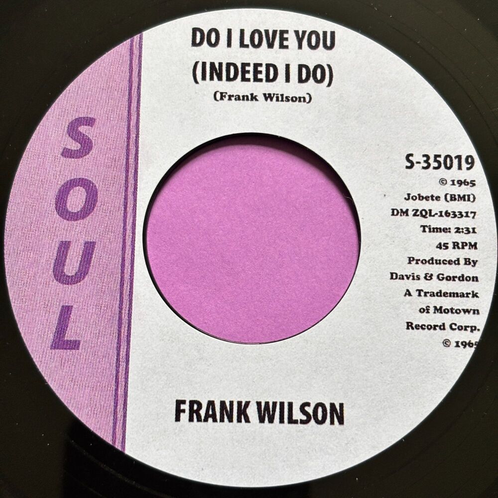 Frank Wilson-Do I love you-Soul R E+
