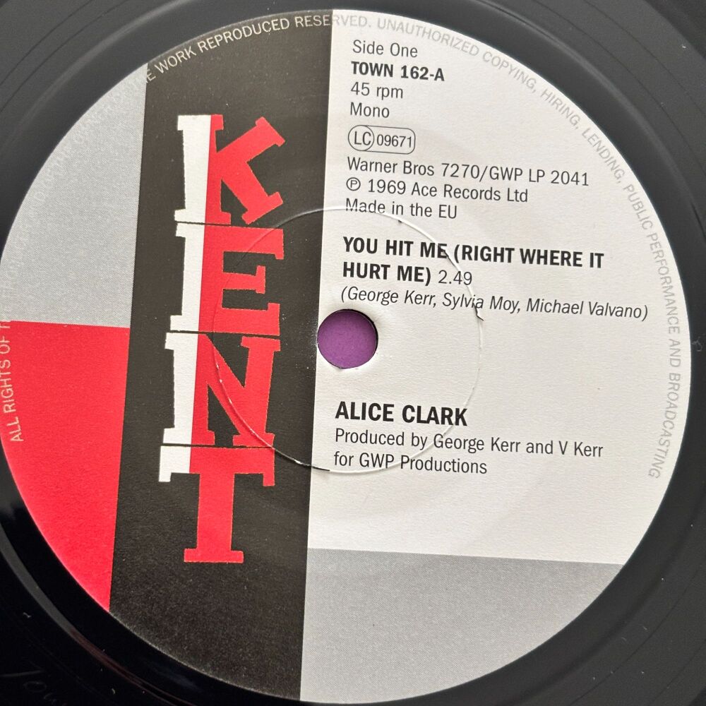 Alice Clark-You hit me-Kent E+