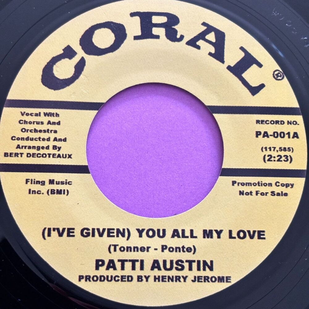 Patti Austin-I've given all my love-Coral R E+