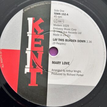 Mary Love-Lay this burden down-Kent E+