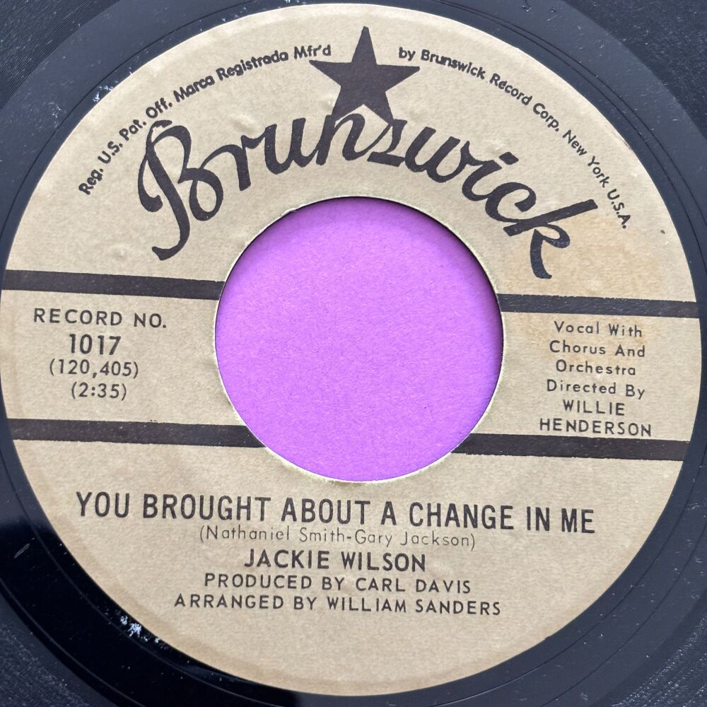 Jackie Wilson-You brought about a change in me-Brunswick R E+