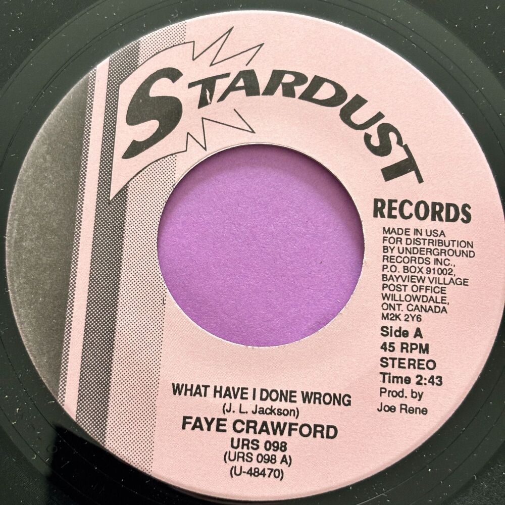 Faye Crawford-What have I done wrong-Stardust E+