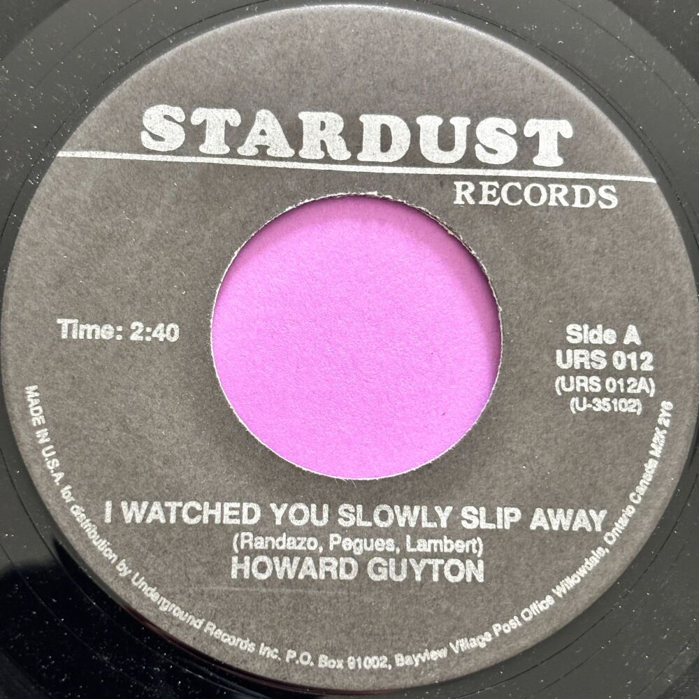 Howard Guyton-I watched you slowly slip away-Stardust R E+