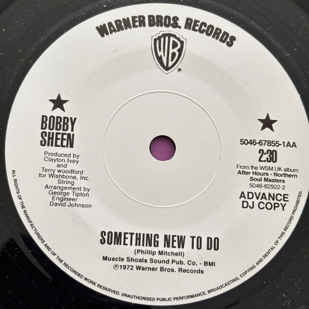 Bobby Sheen-Something new to do-WB R E+