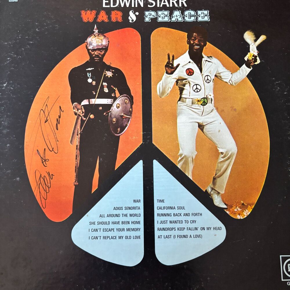 Edwin Starr-War & Peace-Gordy LP (signed?) E+
