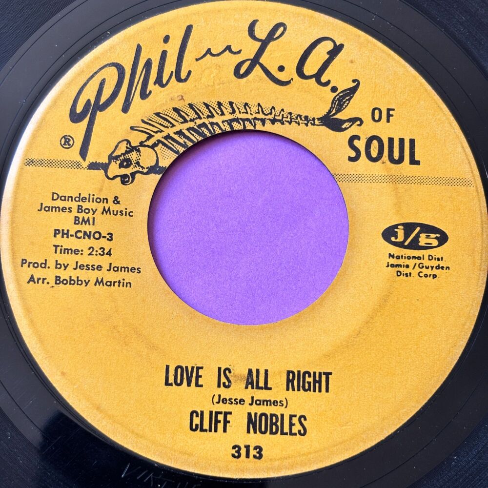 Cliff Nobles-Love is all right-Phila of soul E