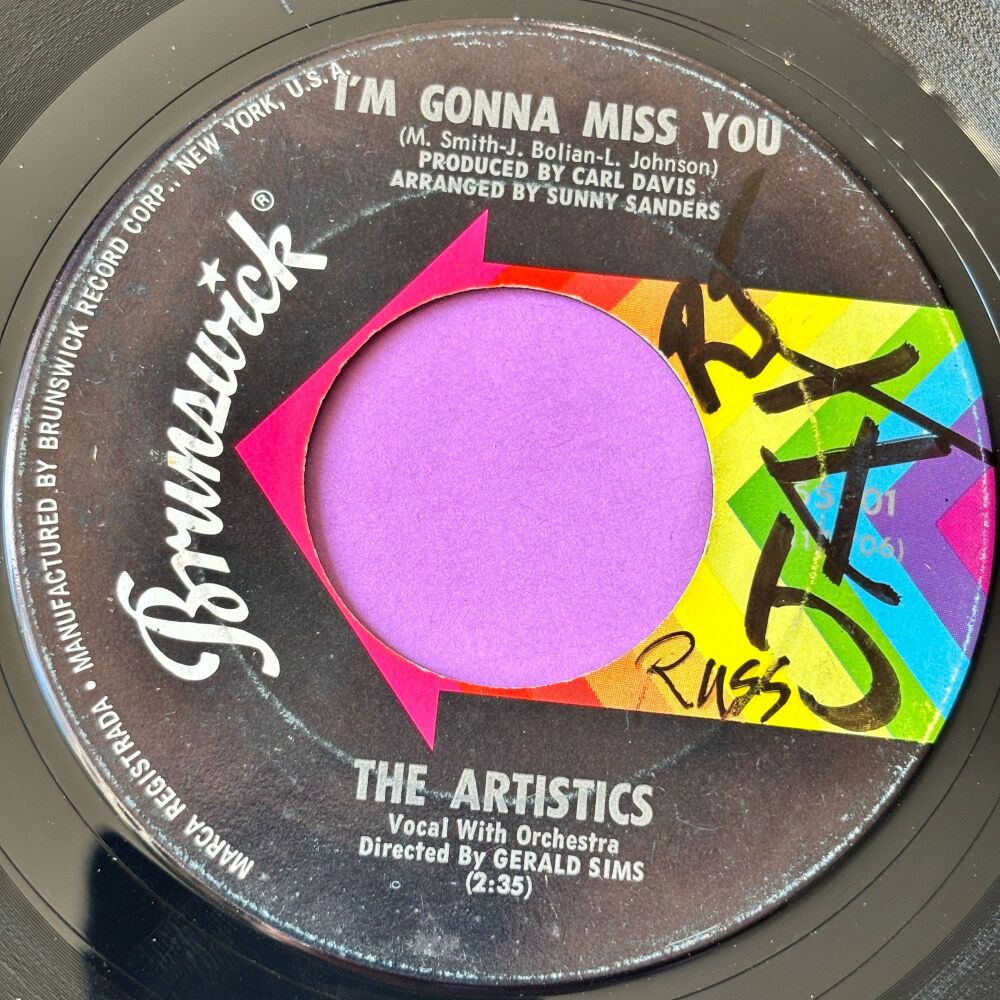 Artistyics-I'm gonna miss you/ Hope we have-Brunswick wol E+