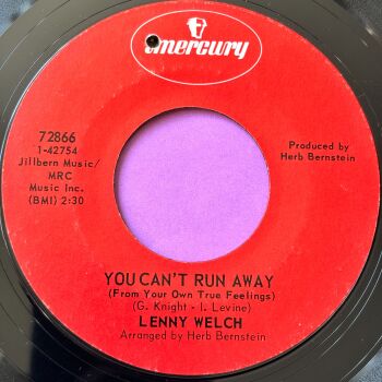 Lenny Welch-You can't run away-Mercury E+