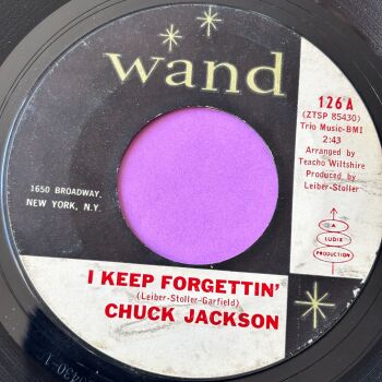 Chuck Jackson-I keep forgettin'- Who's gonna pick up the pieces-Wand vg+