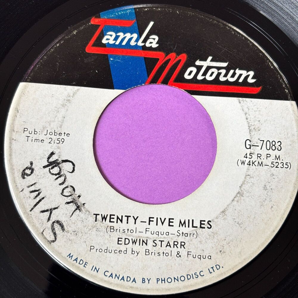 Edwin Starr-Twenty-five miles-Canadian Motown vg+