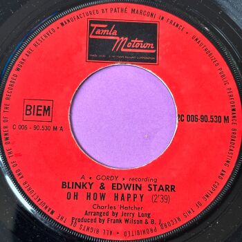 Blinky and Edwin Starr-Oh how happy-France Motown E+