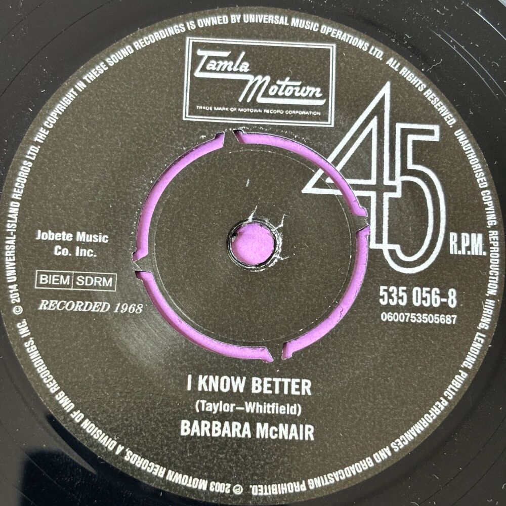 Barbara McNair-I know better/ Isley Brothers-Sure is a lot of woman-533 056