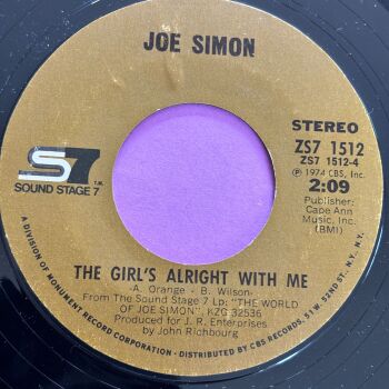 Joe Simon-The girl's alright-SS7 E+