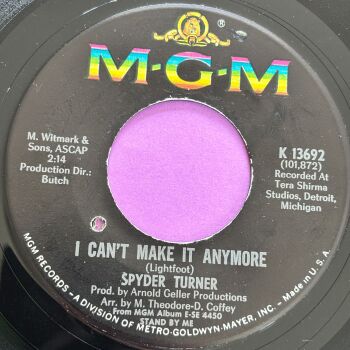 Spyder Turner-I can't make it anymore-MGM E+