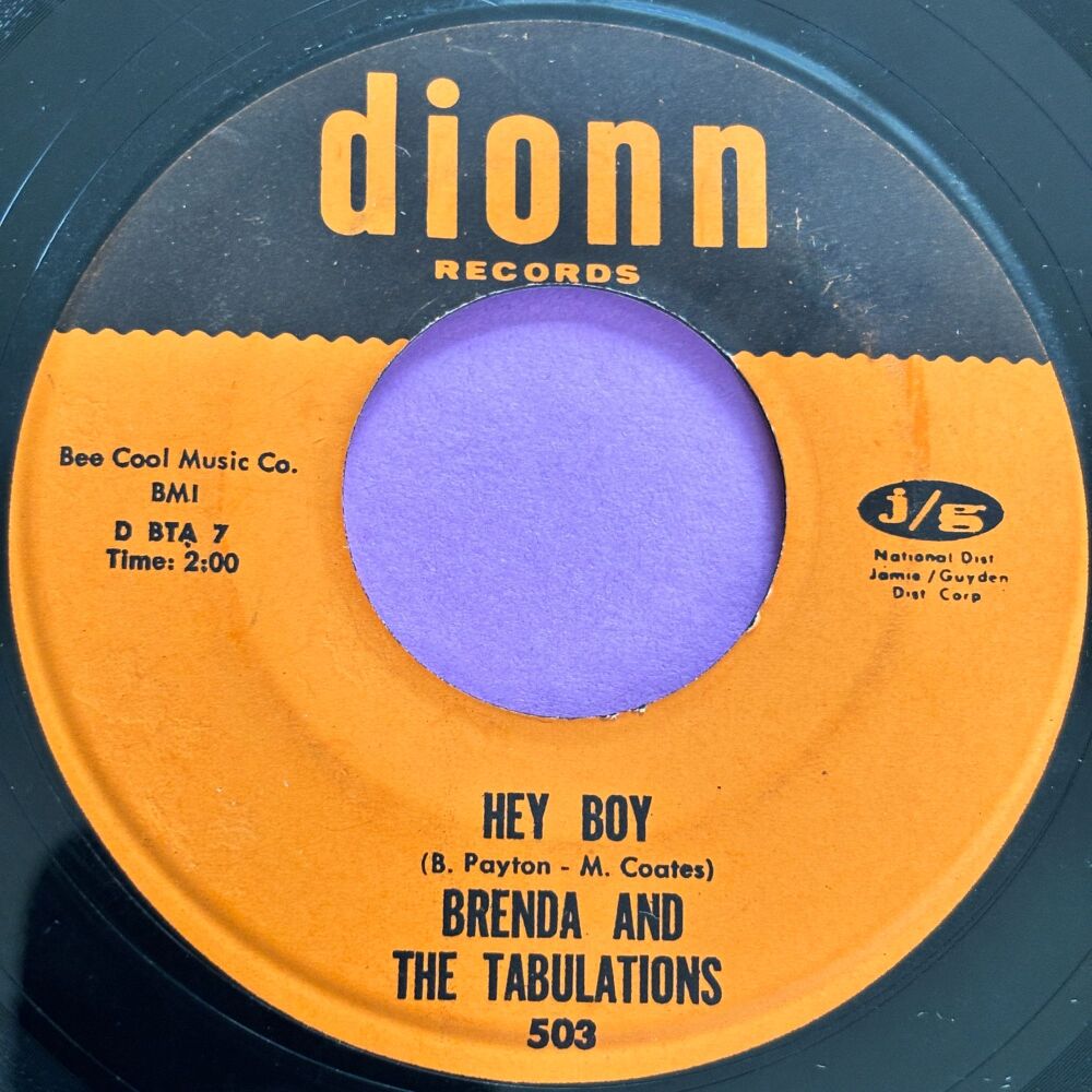 Brenda and the Tabulations-Hey Boy-Dionn E