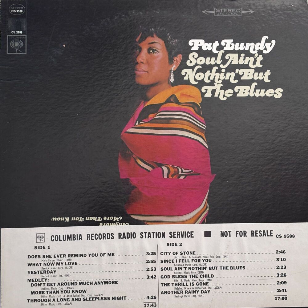 Pat Lundy-Soul ain't nothin' but the blues-Columbia Demo LP E+