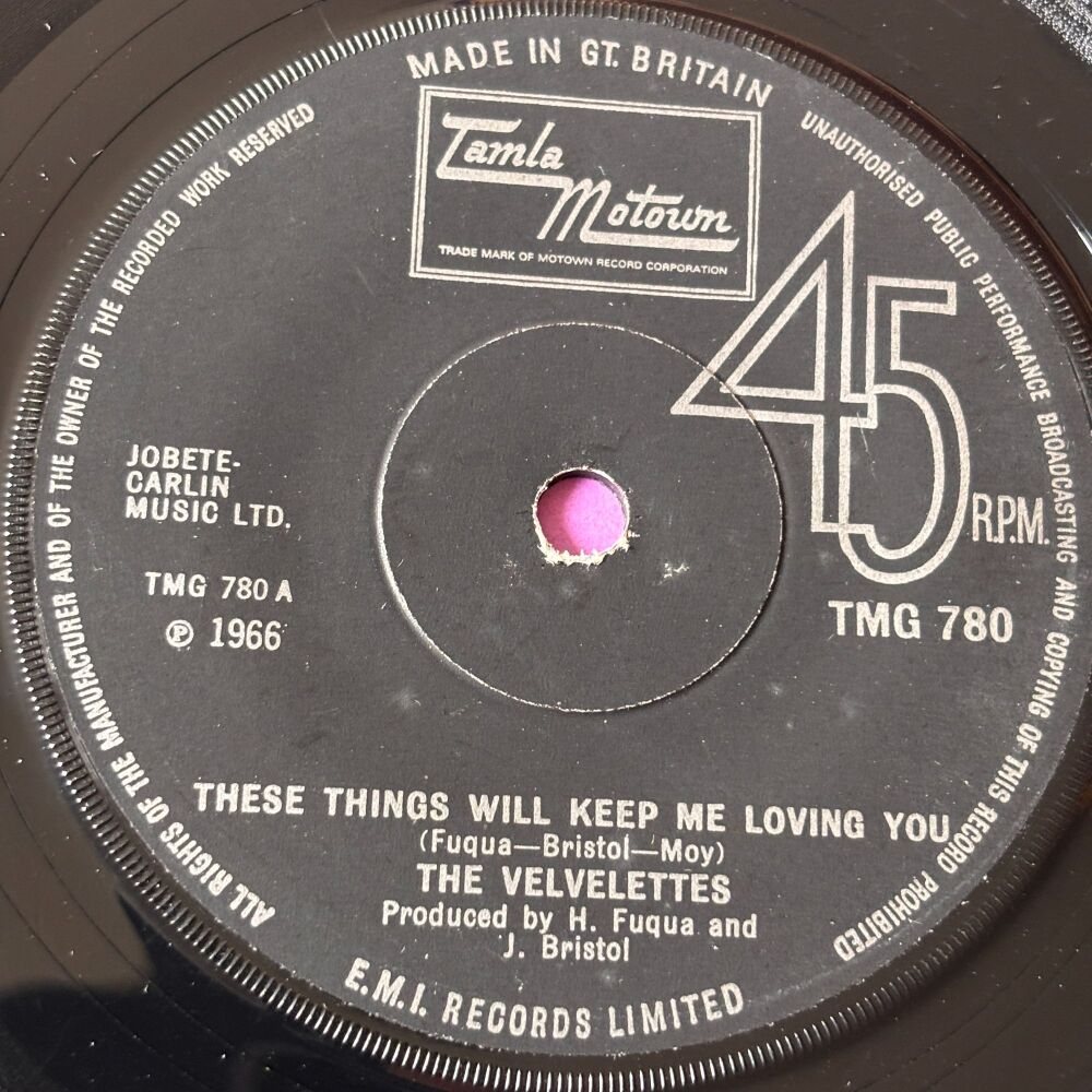 Velvelettes-These things will keep me loving you-TMG 780 E