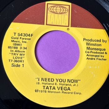 Tata Vega-I need you now-Tamla E+