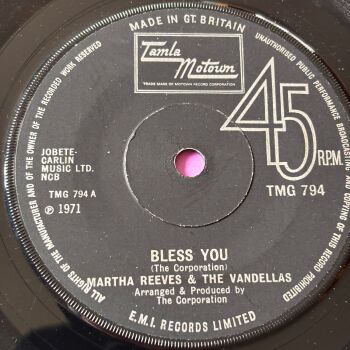 Martha Reeves-Bless you/ Hope I don't get my heart broke-TMG 794 E+
