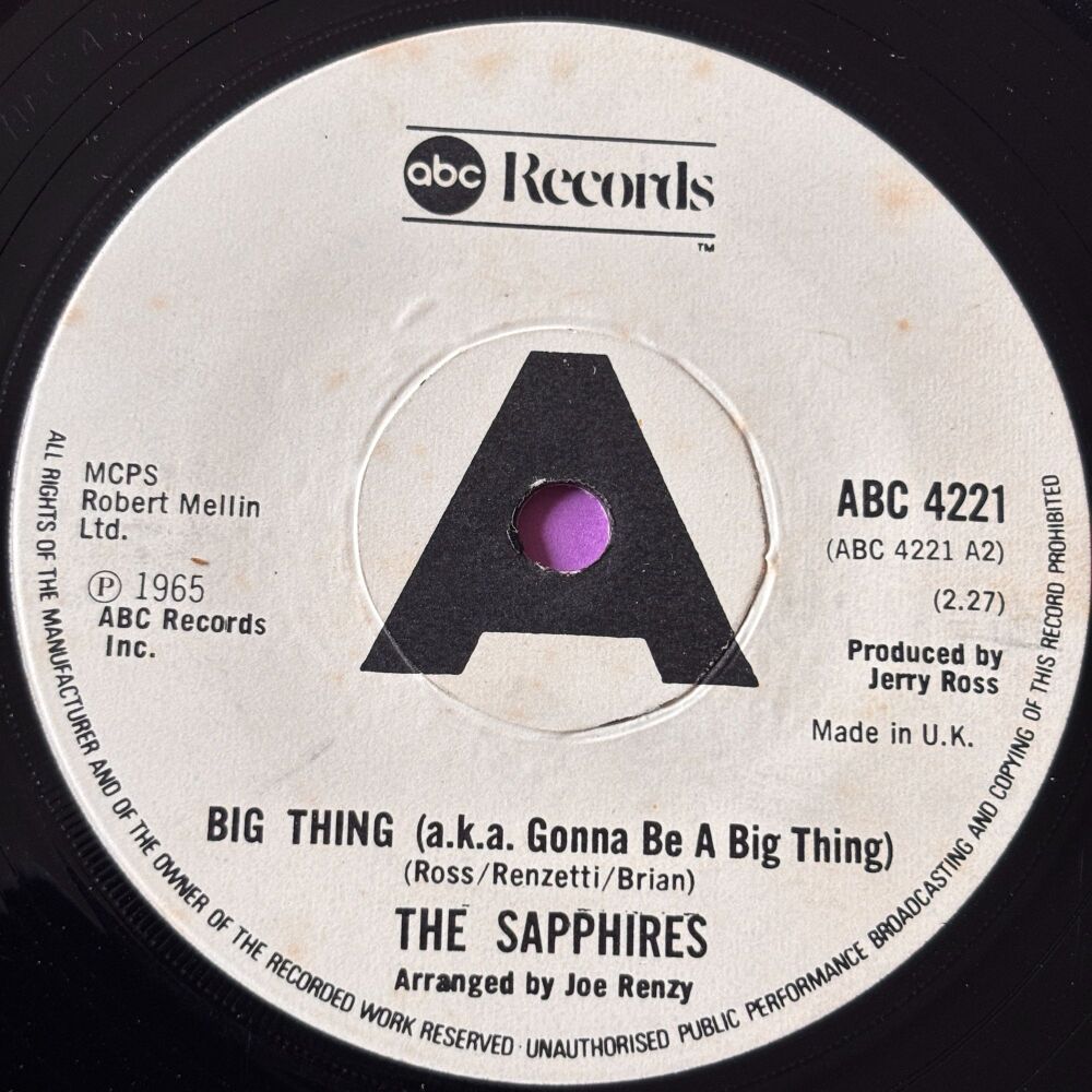 Sapphires-Gonna be a big thing-UK ABC E+