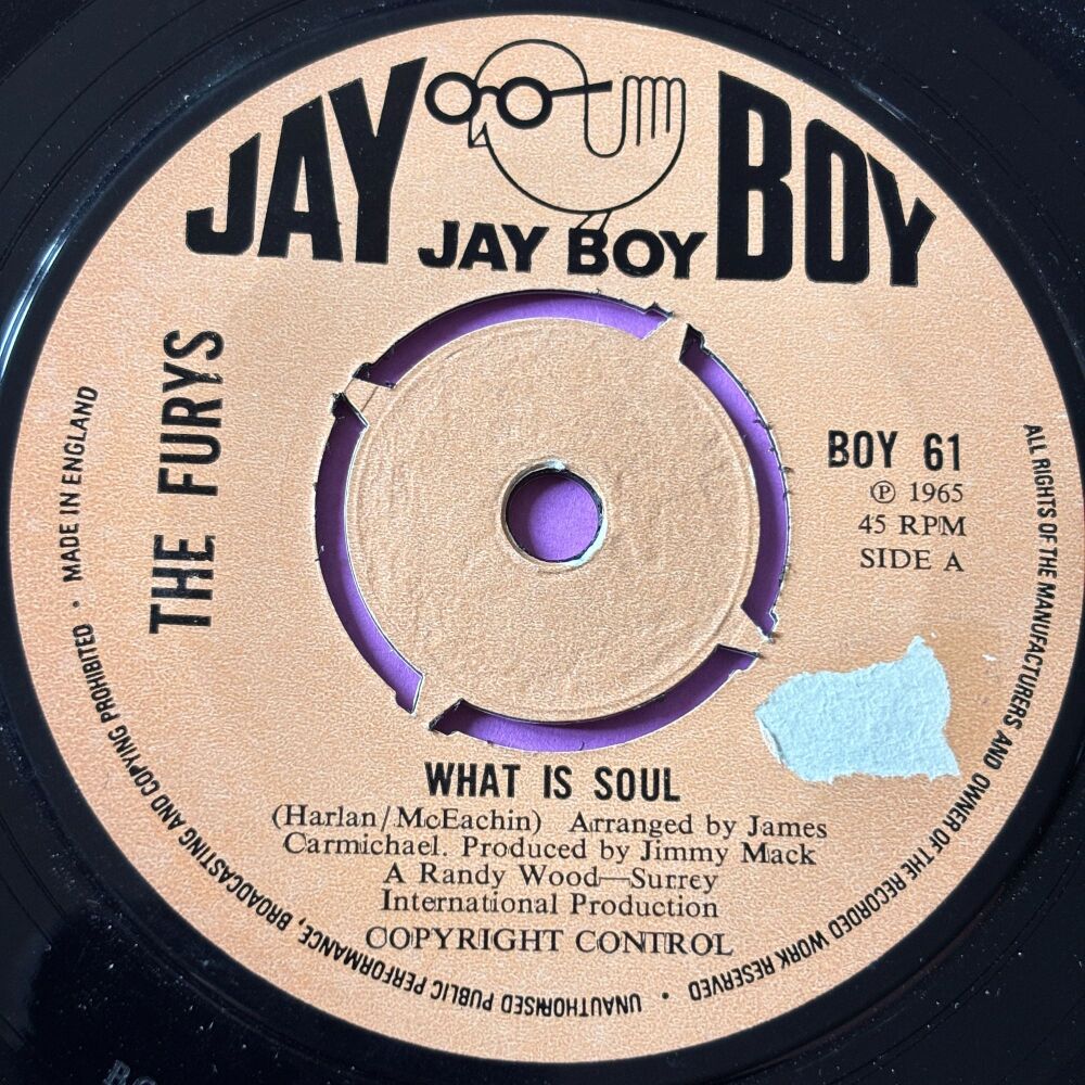 Furys-What is soul/ I lost my baby-UK Jay Boy LT E+