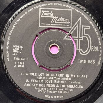 Miracles-Whole lotta shakin/ Going to a go-go-TMG 853 E+