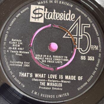 Miracles-That's what love is made of-UK Stateside E+