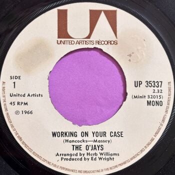 O'Jays-Working on your case/Hold on-UK UA noc E