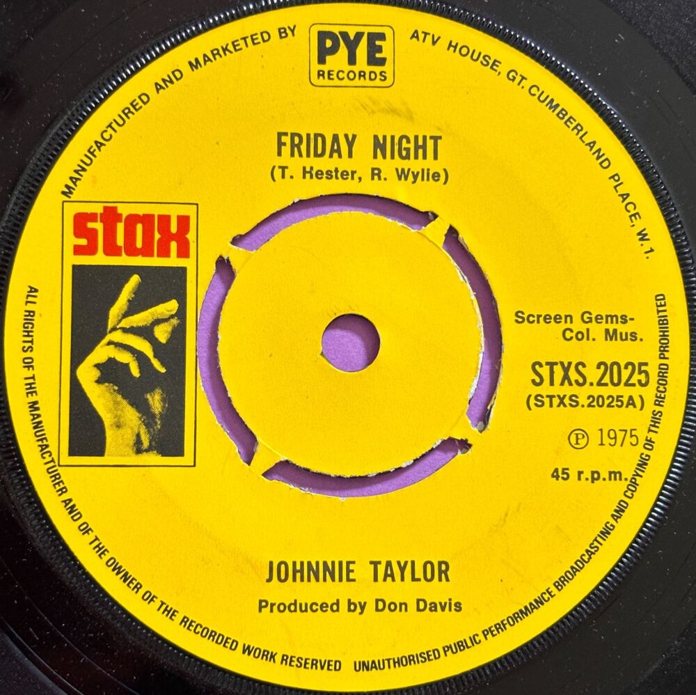Johnnie Taylor-Friday night-UK Stax E