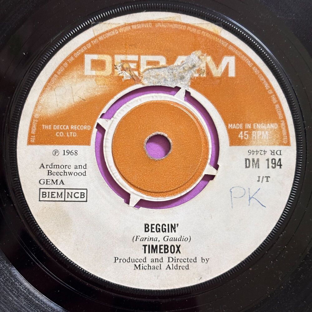 Timebox-Beggin'-UK Deram vg+