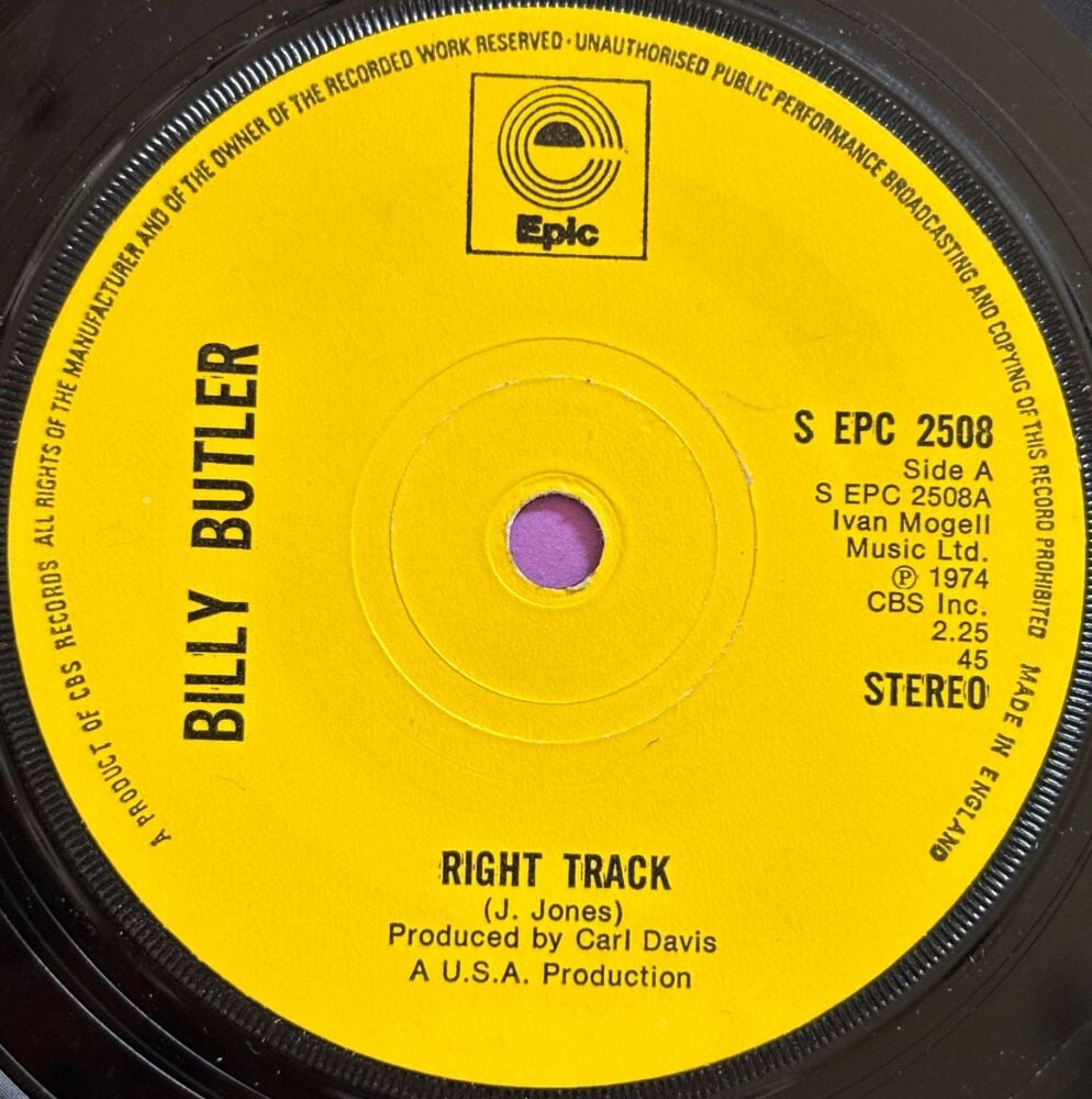 Billy Butler-Right track-UK Epic E