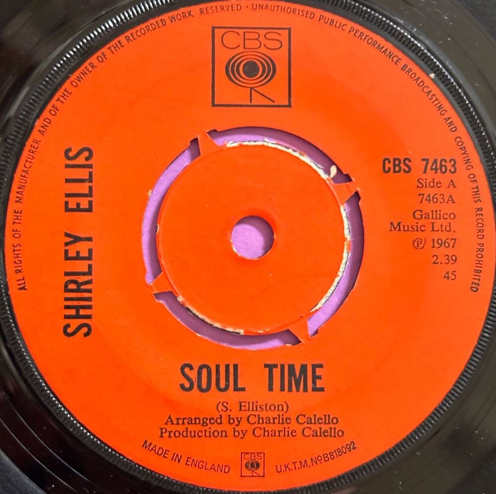 Shirley Ellis-Soul time-UK CBS E