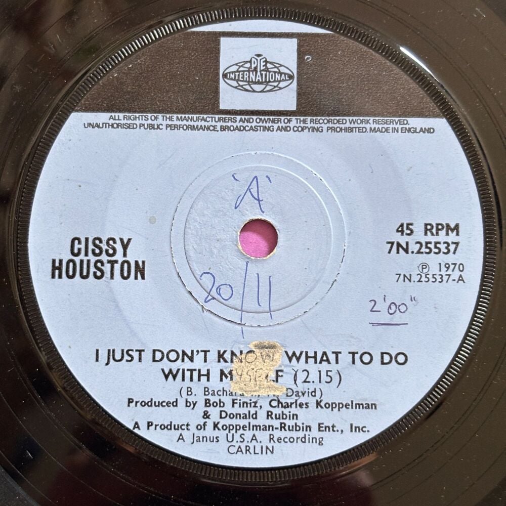 Cissy Houston-I just don't know what to do with myself-UK Pye LT wol E
