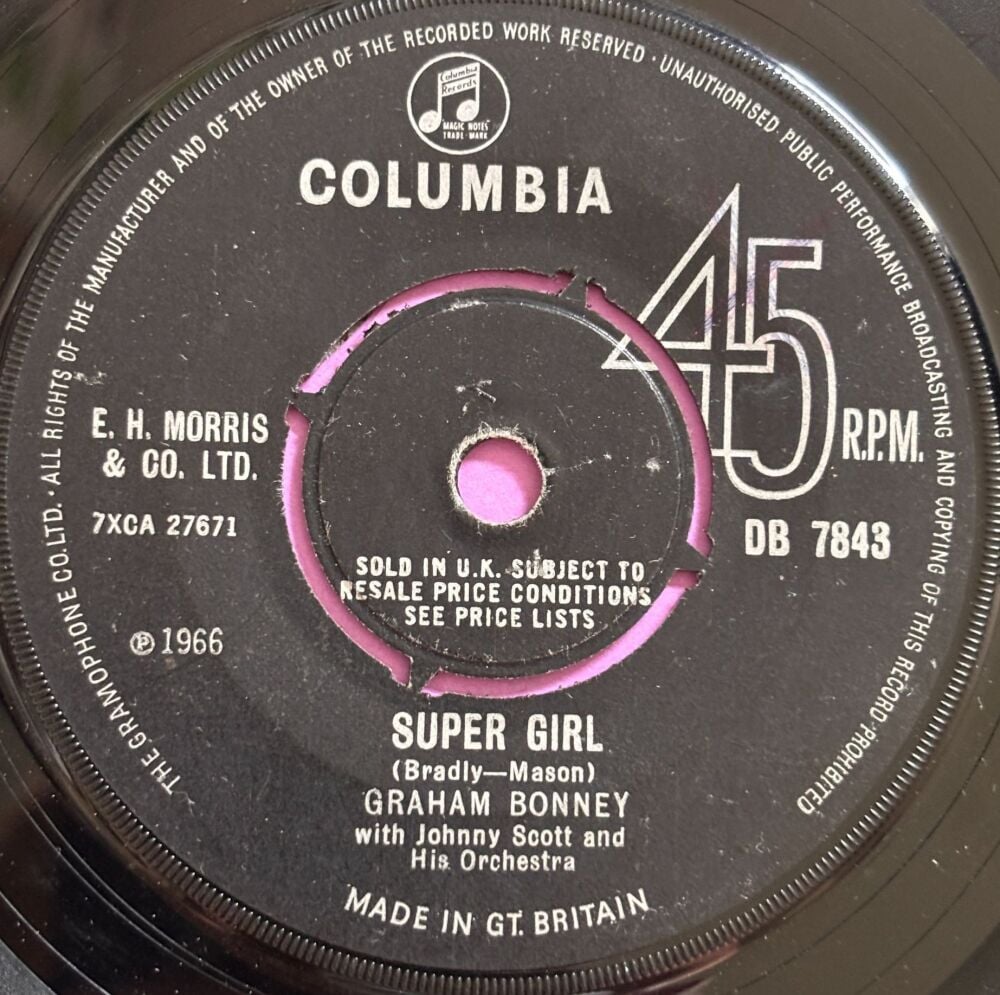 Graham Bonney-Super girl-UK Columbia vg+