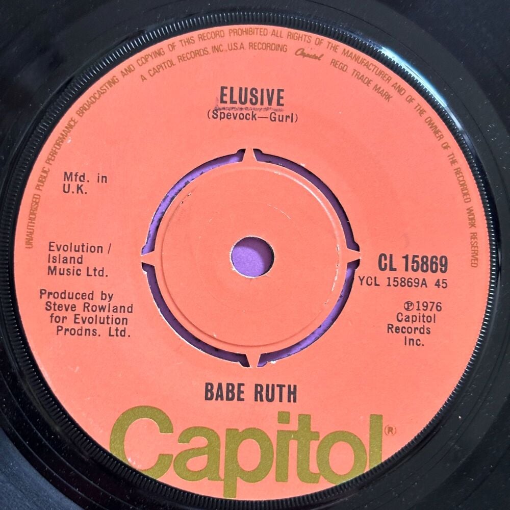 Babe Ruth-Elusive-UK Capitol E