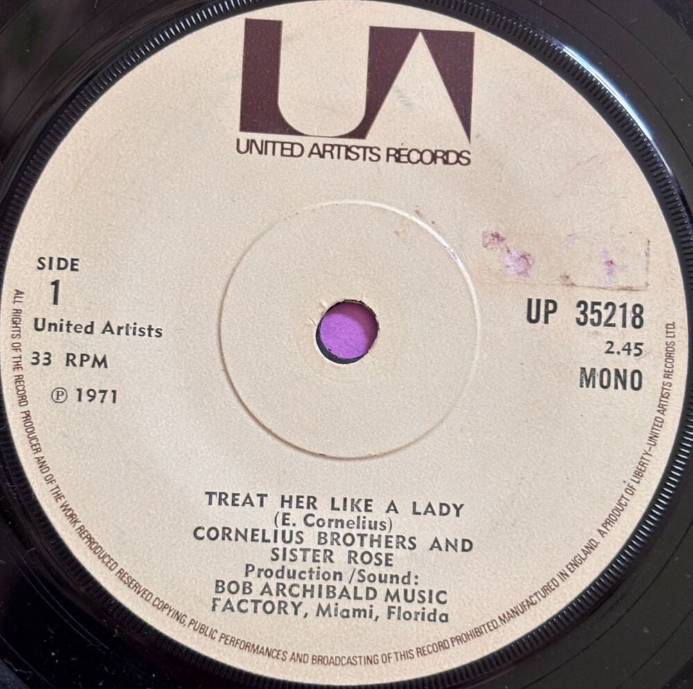 Cornelius Brothers-Treat her like a lady-UK UA E