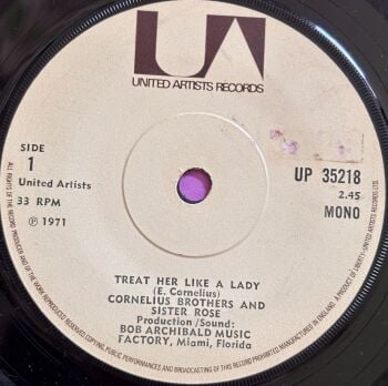 Cornelius Brothers-Treat her like a lady-UK UA E