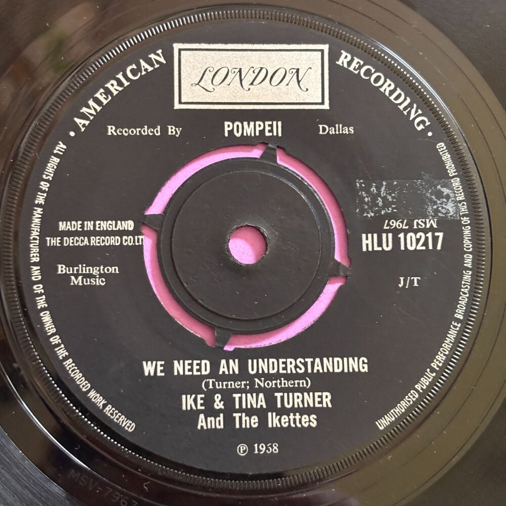 Ike & Tina Turner-We need understanding-UK London E+
