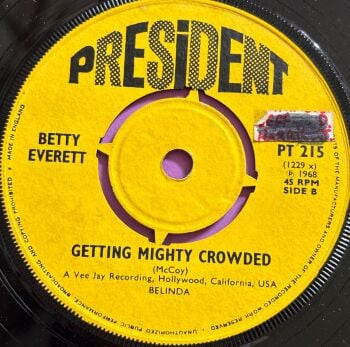 Betty Everett-Getting mighty crowded-UK President stkr E+