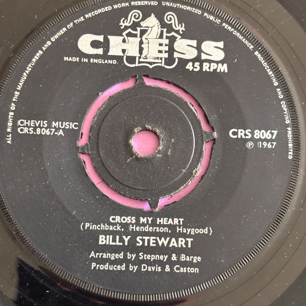 Billy Stewart-Cross my heart-UK Chess vg+