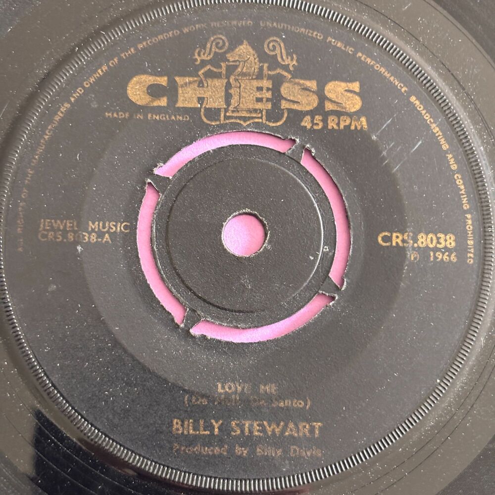 Billy Stewart-Love me-UK Chess vg+
