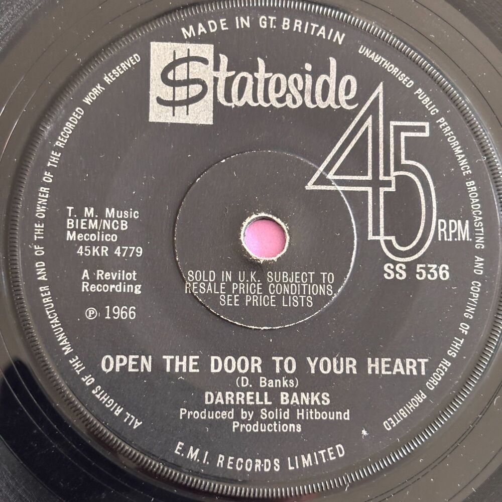 Darrell Banks-Open the door to your heart-UK Stateside vg+