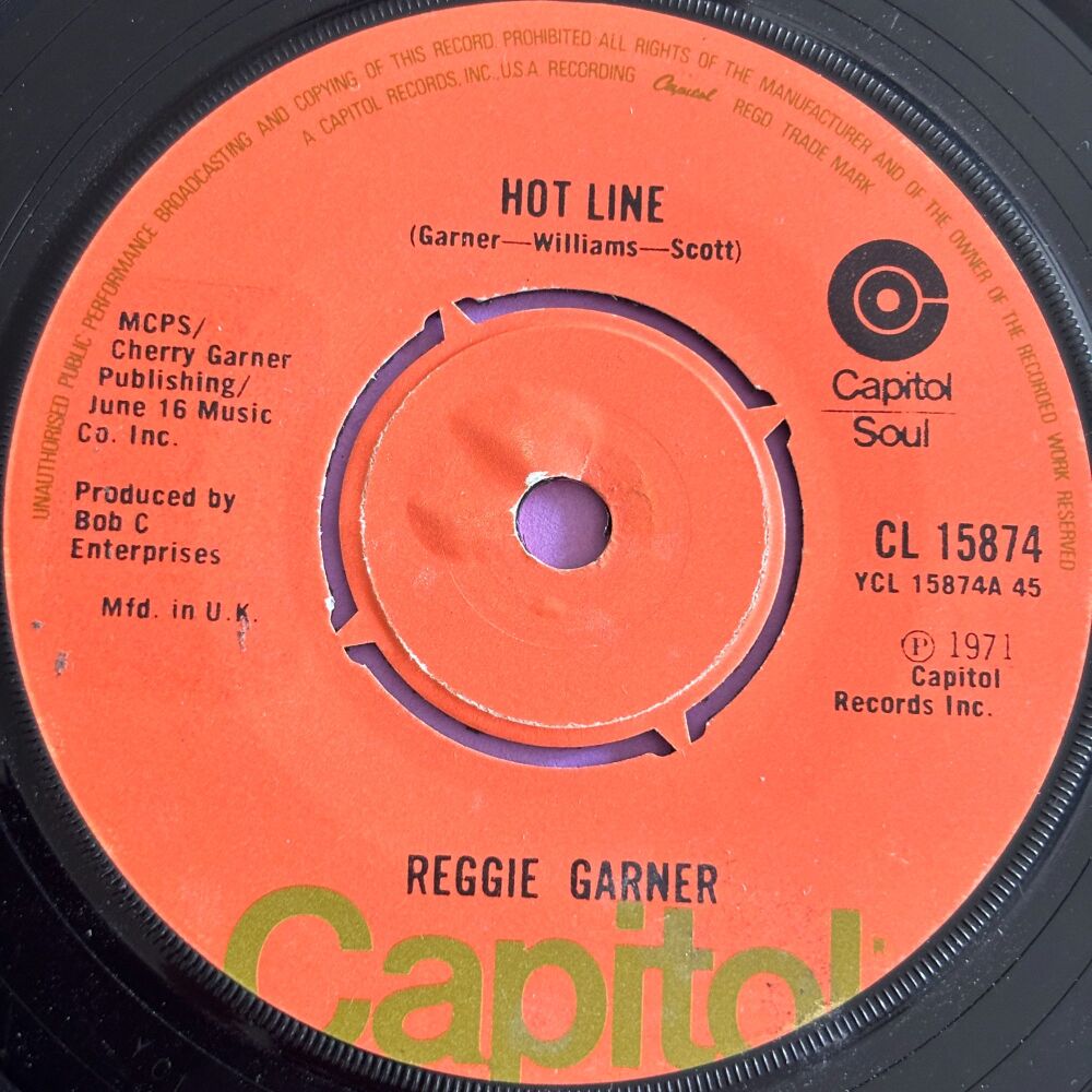 Reggie Garner-Hotline-UK Capitol vg+