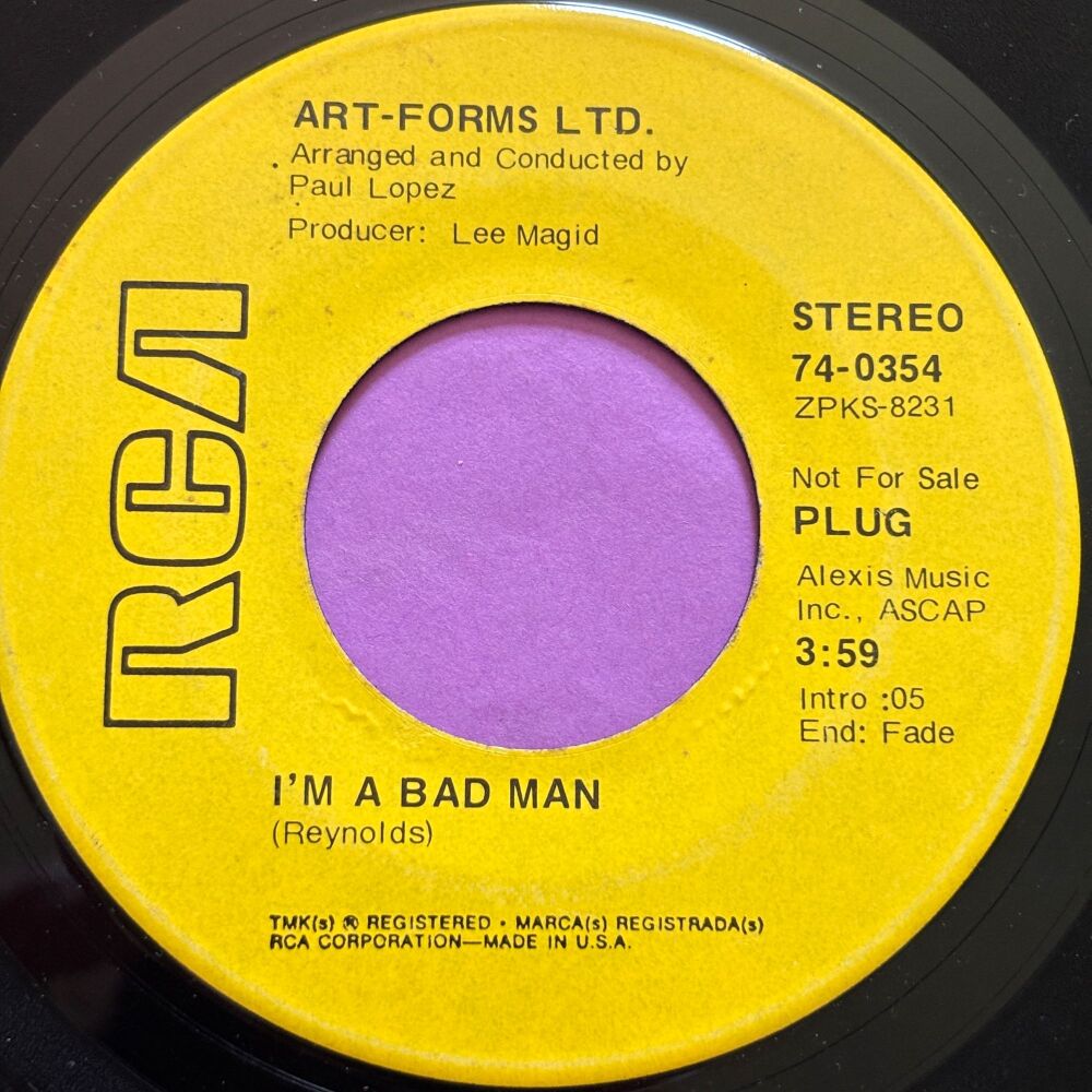 Art-Forms Ltd-I'm a bad man-RCA Demo E+