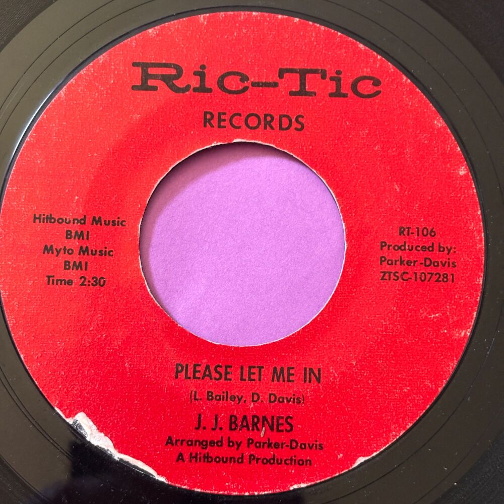 J.J Barnes-Please let me in-Ric Tic E